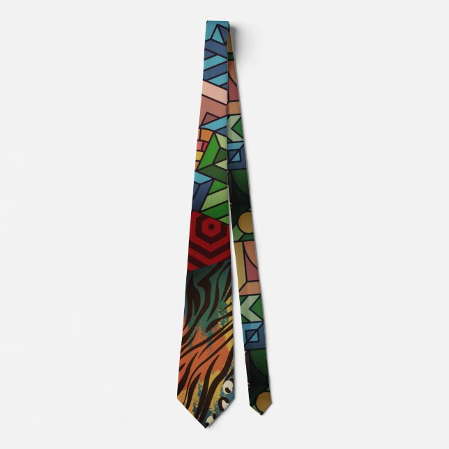 scientist sketches 1 neck tie (Front)