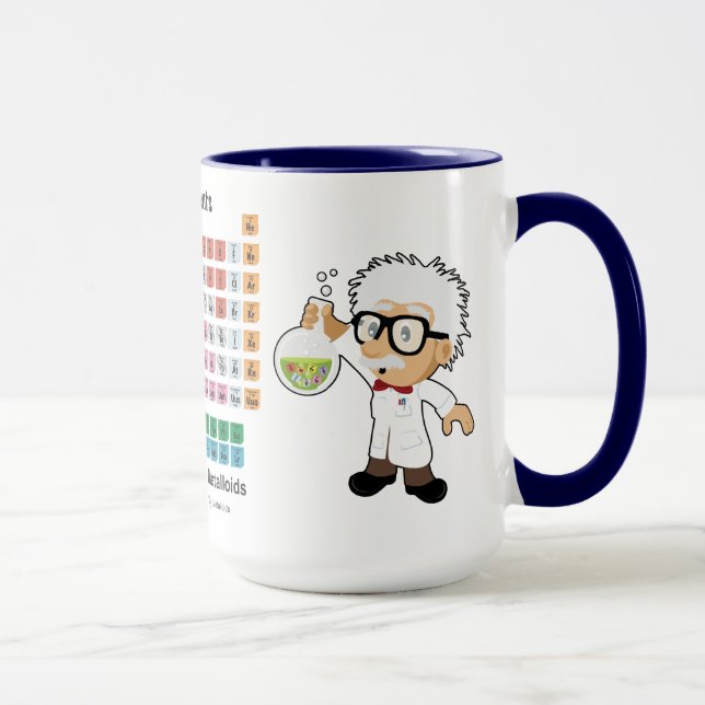 Scientist with beaker and Periodic Table Mug (Right)
