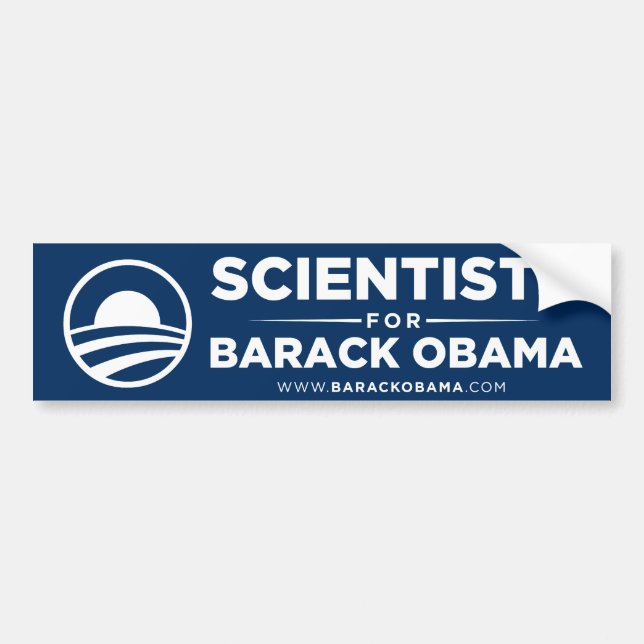 Scientists for Obama Bumper Sticker (Front)