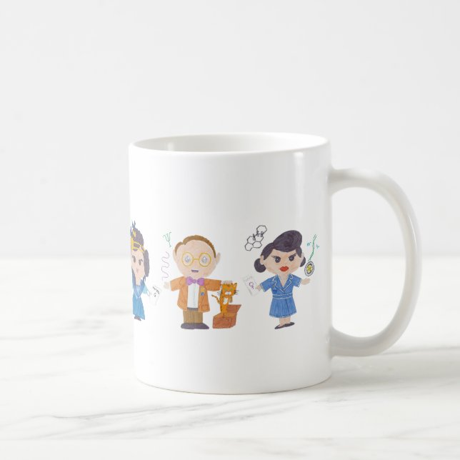Scientists in a row II Coffee Mug (Right)