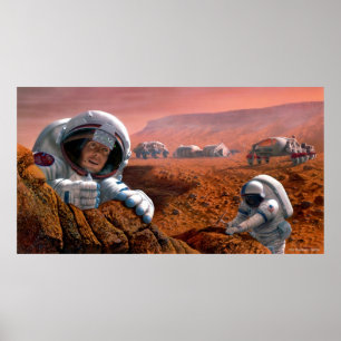 Scientists on Mars Poster