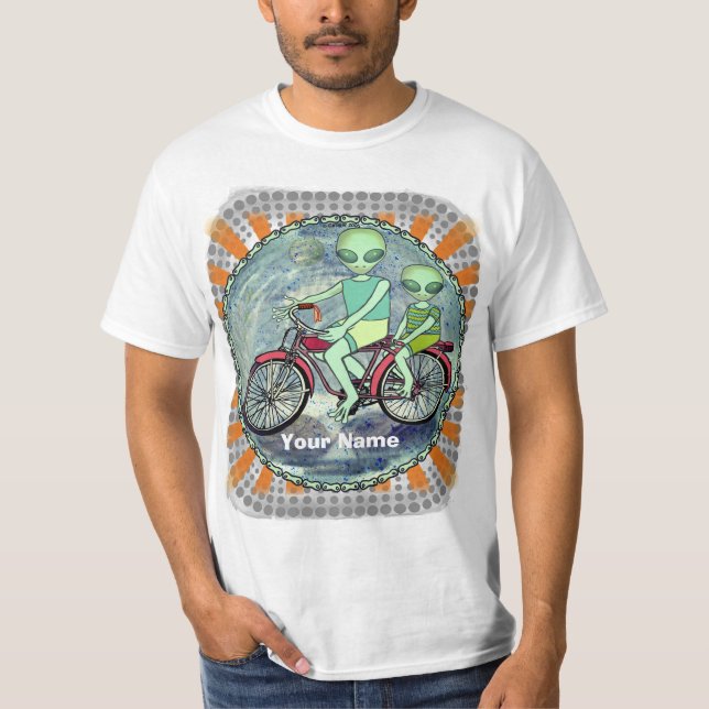 Scifi Alien Bike  T-Shirt (Front)