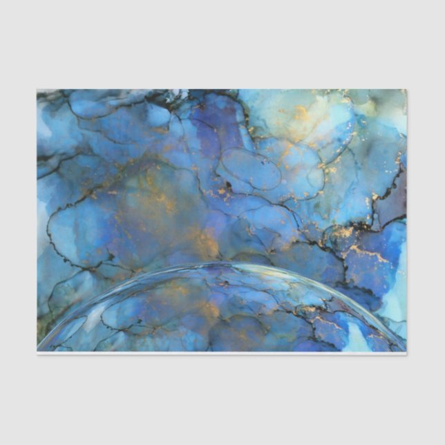 Scifi Colourful orb abstract background Tissue Paper (Front)