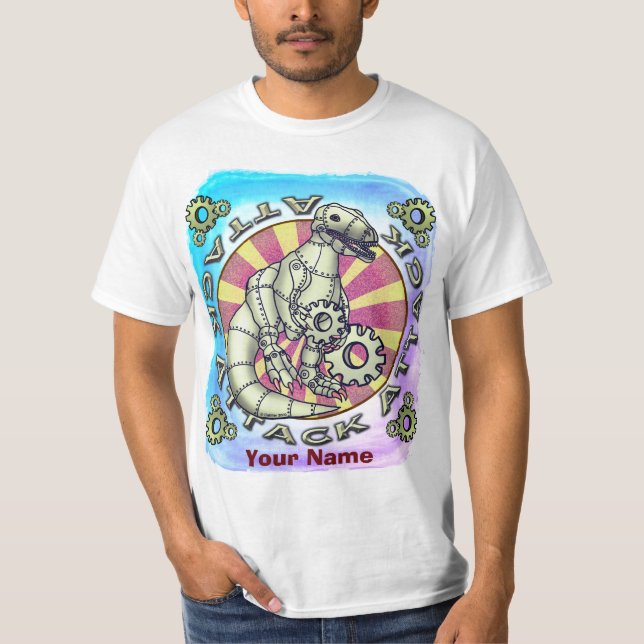 Scifi dinosaur robot T-Shirt (Front)