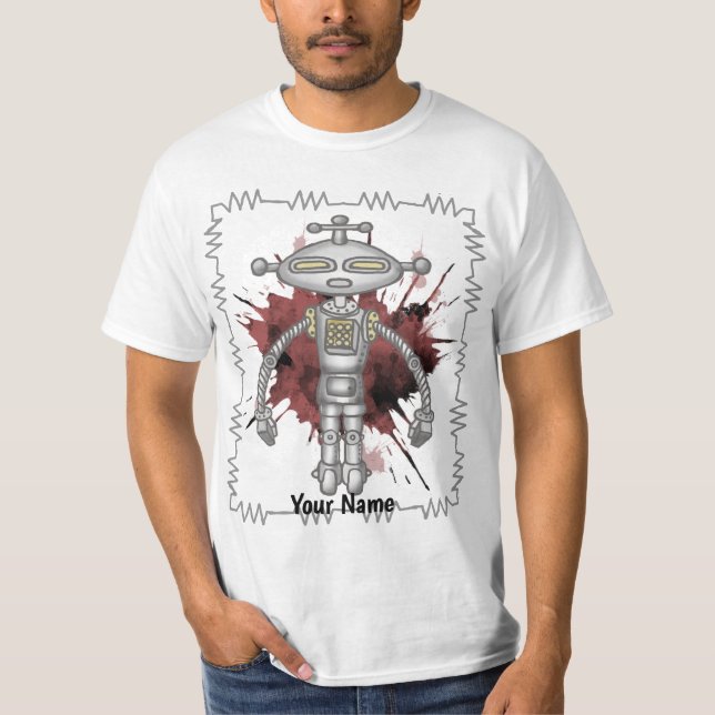 Scifi robot six  T-Shirt (Front)