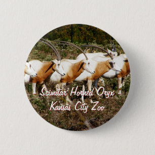 Scimitar Horned Oryx Button