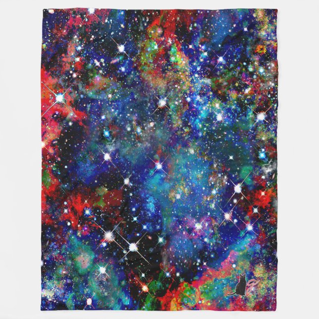 Scintillation Star Field Fleece Blanket (Front)