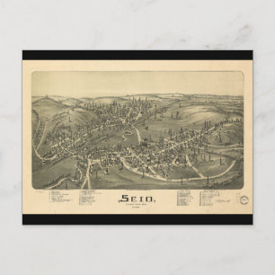 Scio Harrison County Ohio in 1899 Postcard