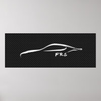 Scion FR-S Brushstroke on faux carbon fibre