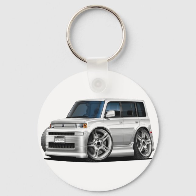 Scion XB White Car Key Ring (Front)