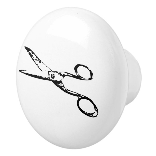 Scissor Ceramic Knob (Right)