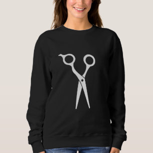 Scissor Hairdresser Barber Haircutting Hairstyling Sweatshirt