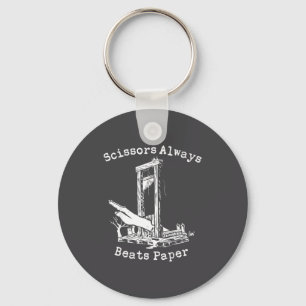 Scissors Always Beats Paper - Game Goth Culture Gu Key Ring