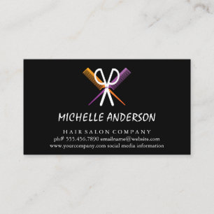 Scissors and Combs Business Card
