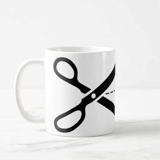 Scissors Coffee Mug (Left)