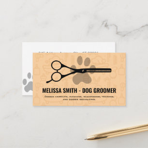 Scissors Doggy Paw Appointment Card