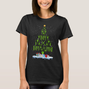 Scissors Hair Christmas Tree Funny Hairstylist Xma T-Shirt