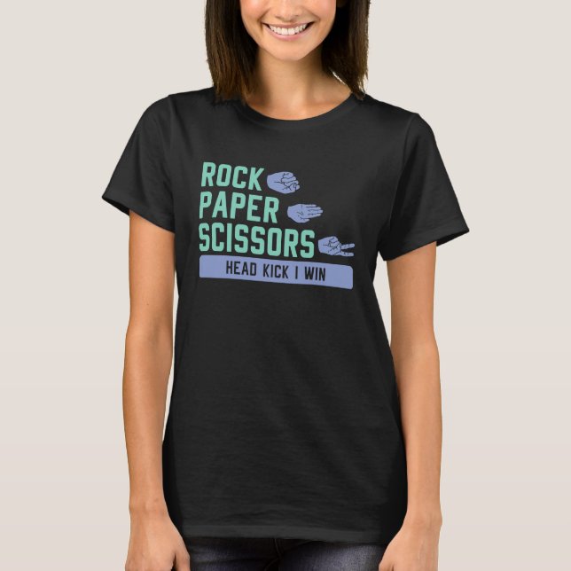 Scissors stone paper karate T-Shirt (Front)
