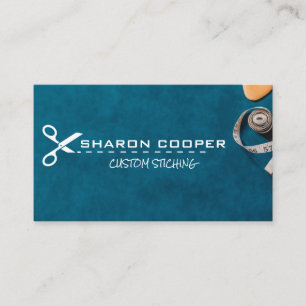 Scissors Tailor Seamstress Tools Business Card