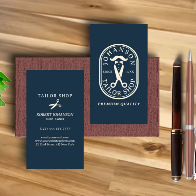 Scissors Tailor Shop  Business Card (Creator Uploaded)