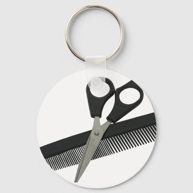 ScissorsComb052010 Key Ring (Front)