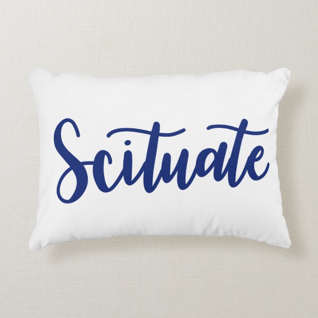 Scituate Dainty Scripts Pillow (Front)