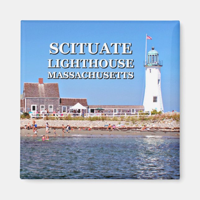 Scituate Lighthouse, Massachusetts Magnet (Front)