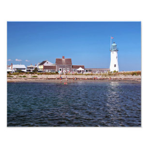 Scituate Lighthouse, Massachusetts Photo Print