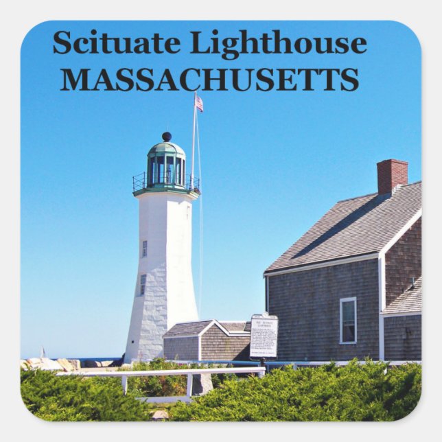 Scituate Lighthouse, Massachusetts Stickers (Front)