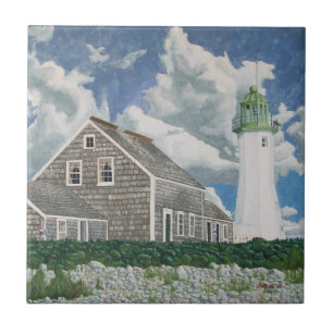 Scituate Lightkeeper's House Ceramic Tile