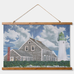 Scituate Lightkeeper's House Hanging Tapestry