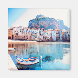 SCL002 CEFALÙ - Panorama - Sicily - Italy - Fridge Magnet