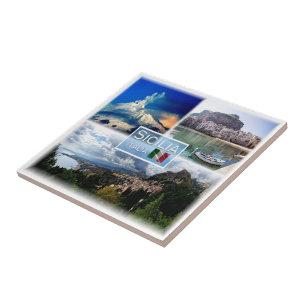 SCL004 SICILY Mosaic, Italy, Ceramic Tile