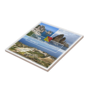 SCL005 GULF OF CASTELLAMMARE Mosaic, Italy, Ceramic Tile