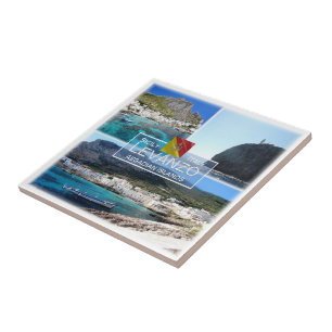 SCL020 LEVANZO ISLAND, Mosaic, Sicily, Ceramic Tile