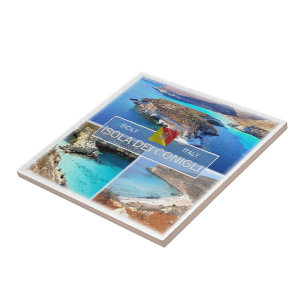 SCL027 ISOLA DEI CONIGLI, Mosaic, Sicily, Ceramic Tile