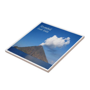 SCL036 STROMBOLI, Sicily, Italy, Ceramic Tile