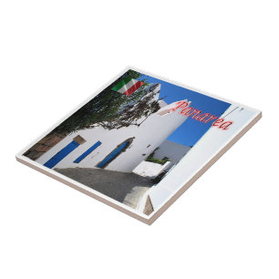 SCL040 AEOLIAN ISLANDS, PANAREA, Sicily, Ceramic Tile