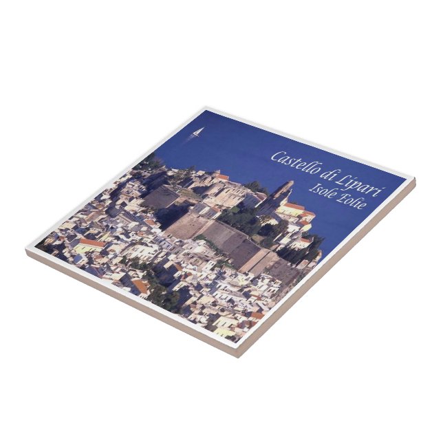 SCL046 AEOLIAN ISLANDS LIPARI, Sicily, Ceramic Tile (Side)