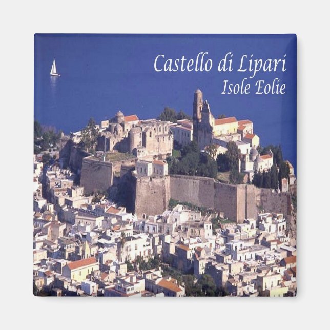 SCL046 AEOLIAN ISLANDS LIPARI, Sicily, Fridge Magnet (Front)