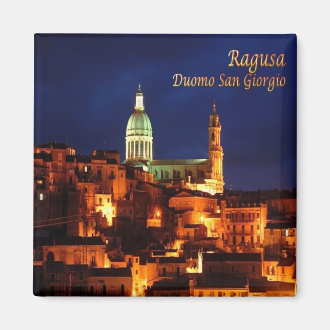 SCL073 RAGUSA, Saint George Cathedral, Fridge Magnet (Front)