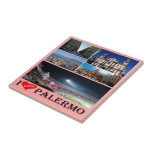 SCL075 PALERMO, I Love, Mosaic Sicily, Ceramic Tile