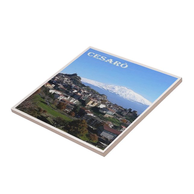 SCL081 CESARO', Sicily, Italy, Ceramic Tile (Side)