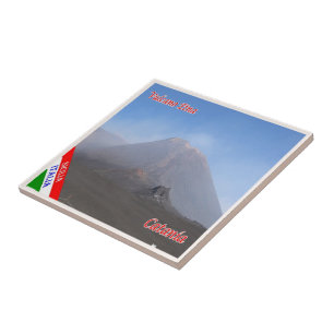 SCL087 CATANIA, ETNA, Sicily, Italy, Ceramic Tile