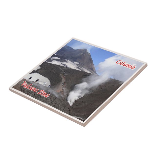 SCL089 CATANIA, ETNA, Sicily, Italy,  Ceramic Tile (Side)