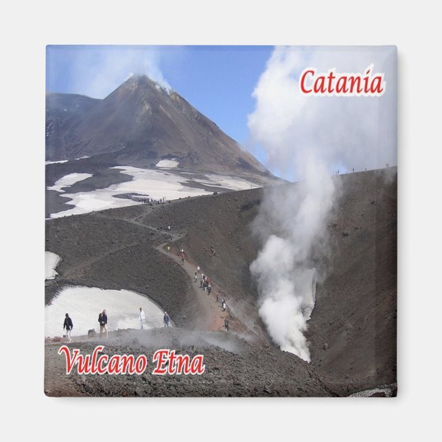 SCL089 CATANIA, ETNA, Sicily, Italy, Fridge Magnet (Front)