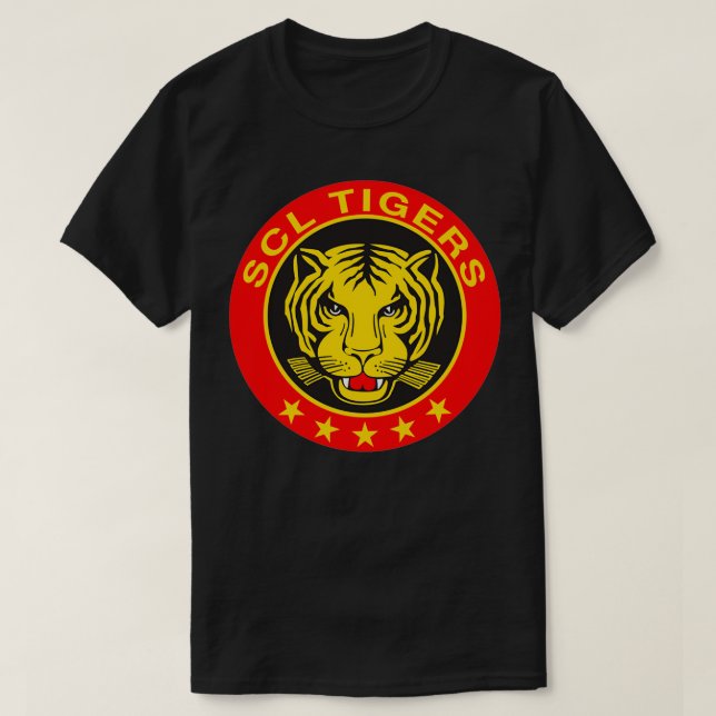 SCL Tigers Swiss Ice Hockey Sports Fans Langnau Sw T-Shirt (Design Front)