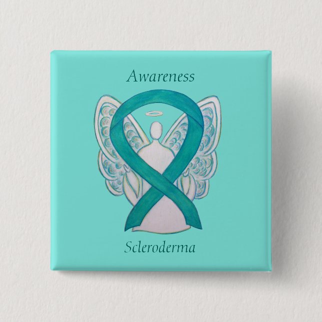Scleroderma Angel Awareness Ribbon Pins (Front)