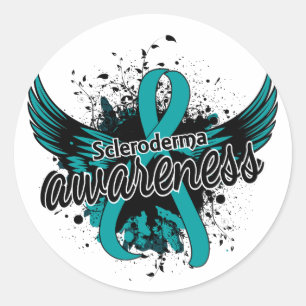 Scleroderma Awareness 16 Classic Round Sticker