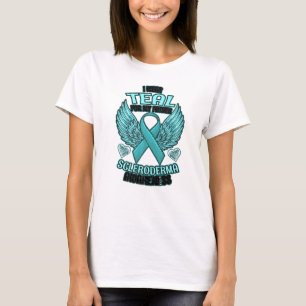 Scleroderma Awareness Father Support Ribbon T-Shirt